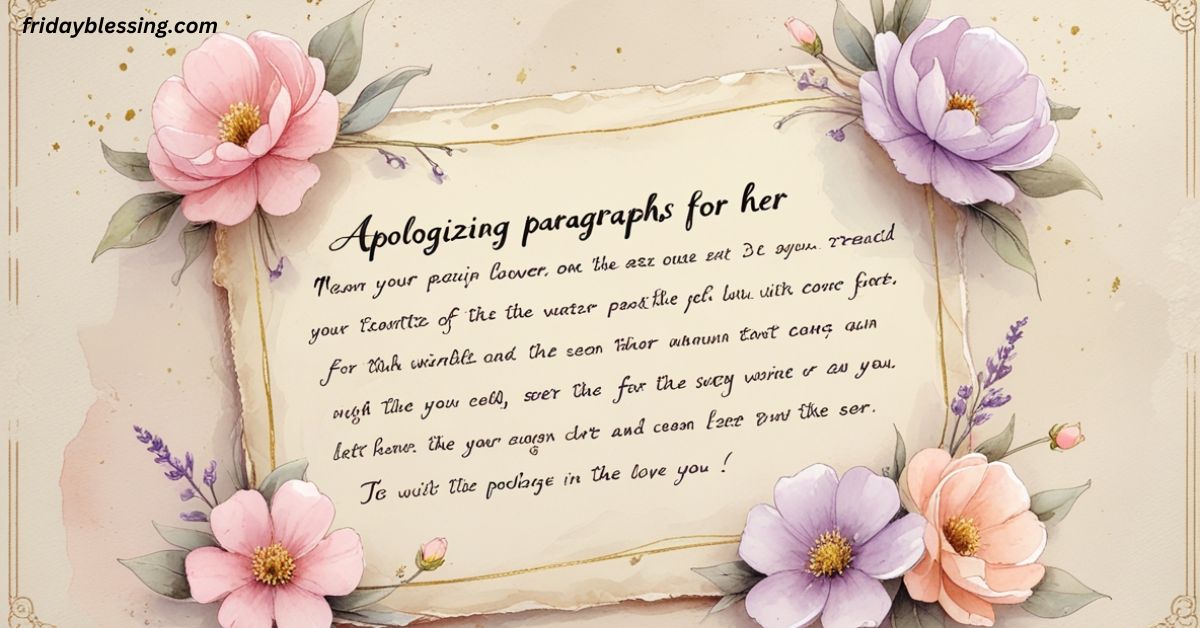 From the Heart—199+ Apologizing Paragraphs For Her!